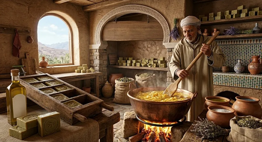 De l’huile d’olive au savon : la saponification au cœur du savoir-faire marocain