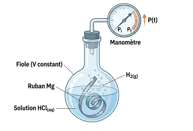 Mesure de la pression d'un gaz
