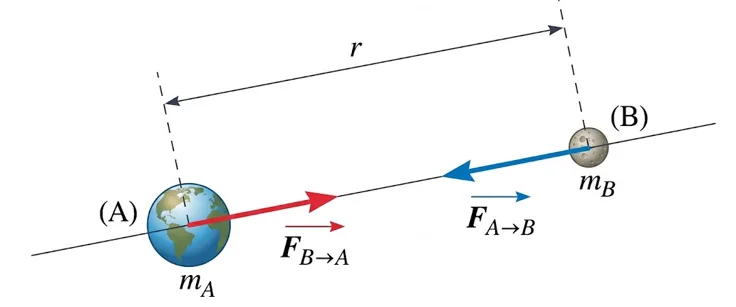 Forces d'attraction gravitationnelle
