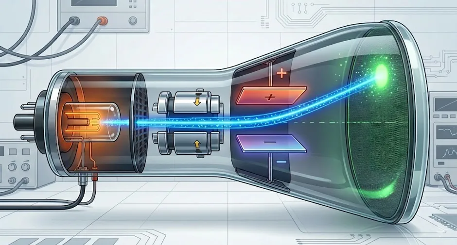 Tube cathodique et déviation de faisceau